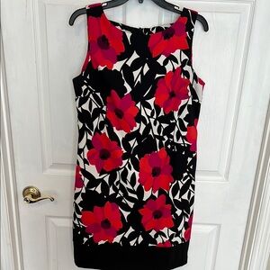 Dress Barn Red and Black Sheath Mini Dress